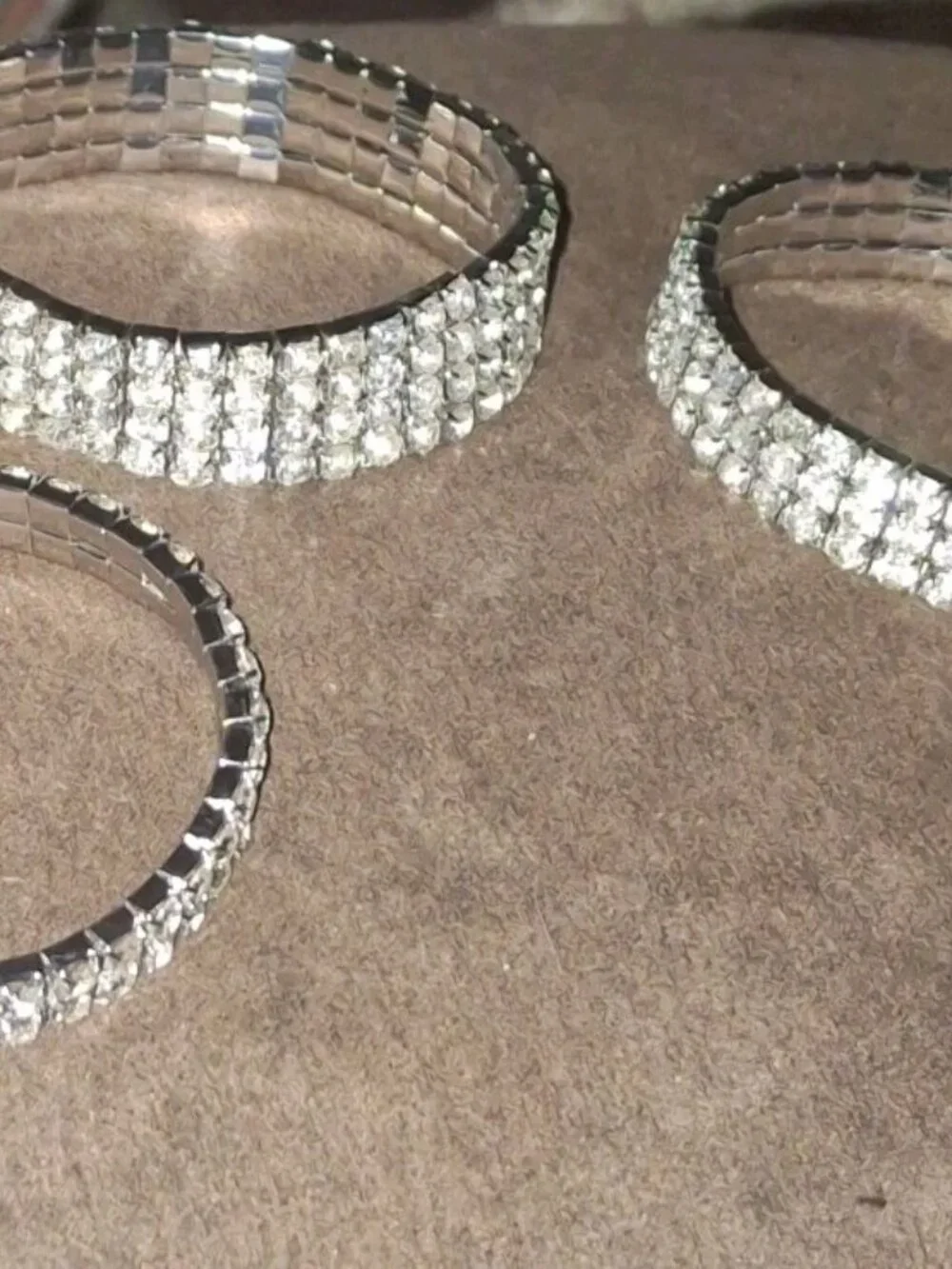Choose One Crystal Rhinestone Stretch Bracelet Multirow Formal Bridal